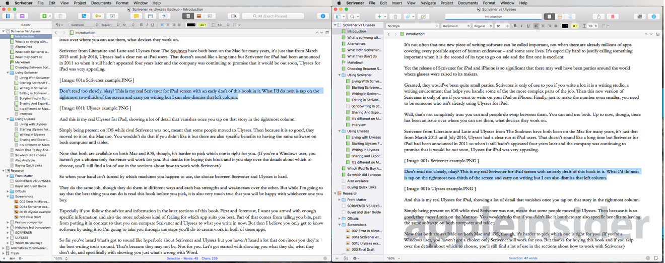 old version of scrivener for mac