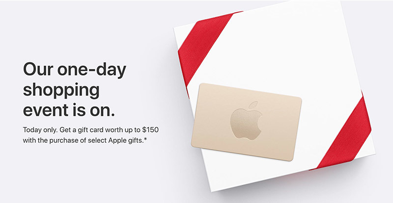 Apple offering gift cards with purchase on Black Friday - but