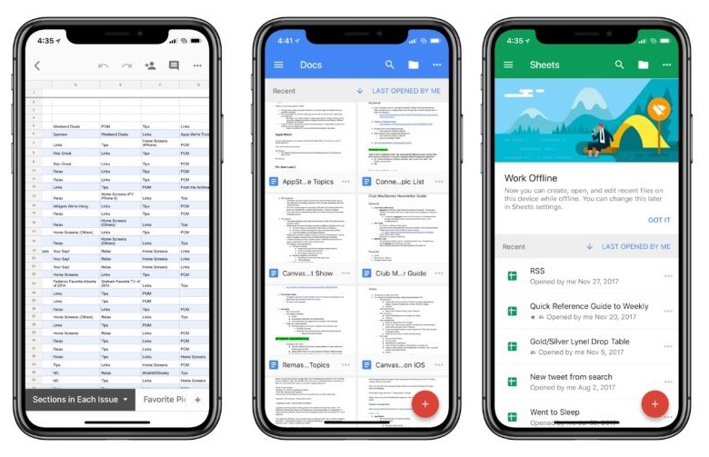 Google Docs, Slides and Sheets now feature drag-and-drop on iPad