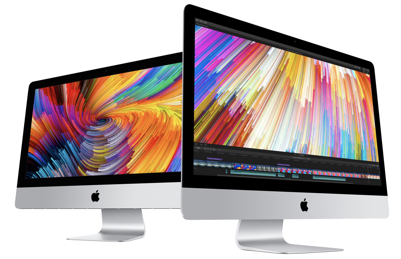 2017 Apple 21 inch iMac and 27 inch desktops