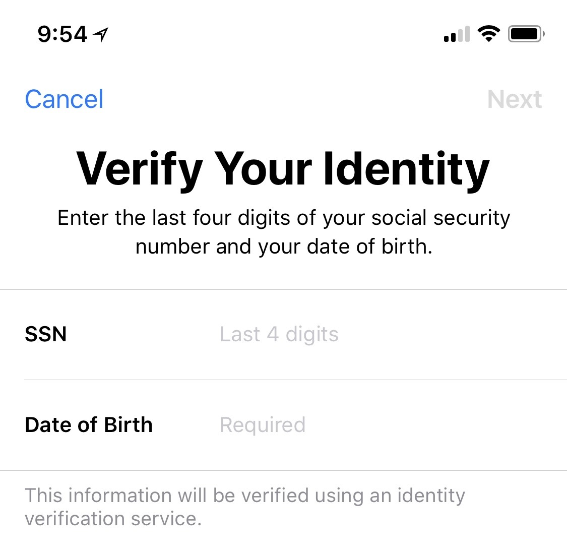 Verify your identity to ensure smooth Apple Pay Cash transactions