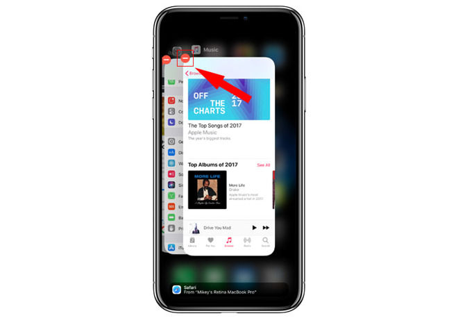 How to force close apps on iPhone X