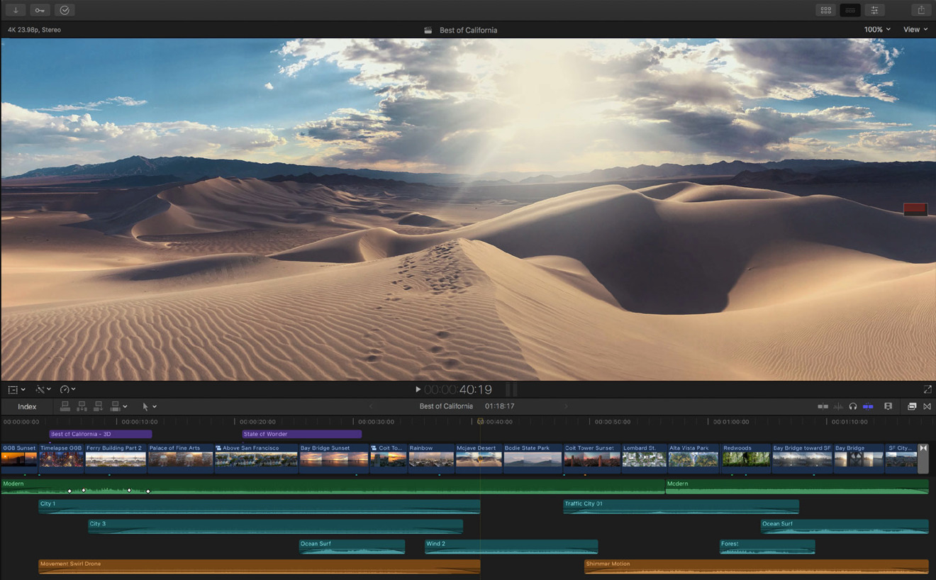 final cut pro x 10.3.4 4k settings