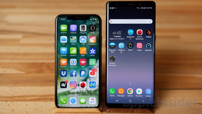 Video: iPhone X vs Note 8 - Real World 