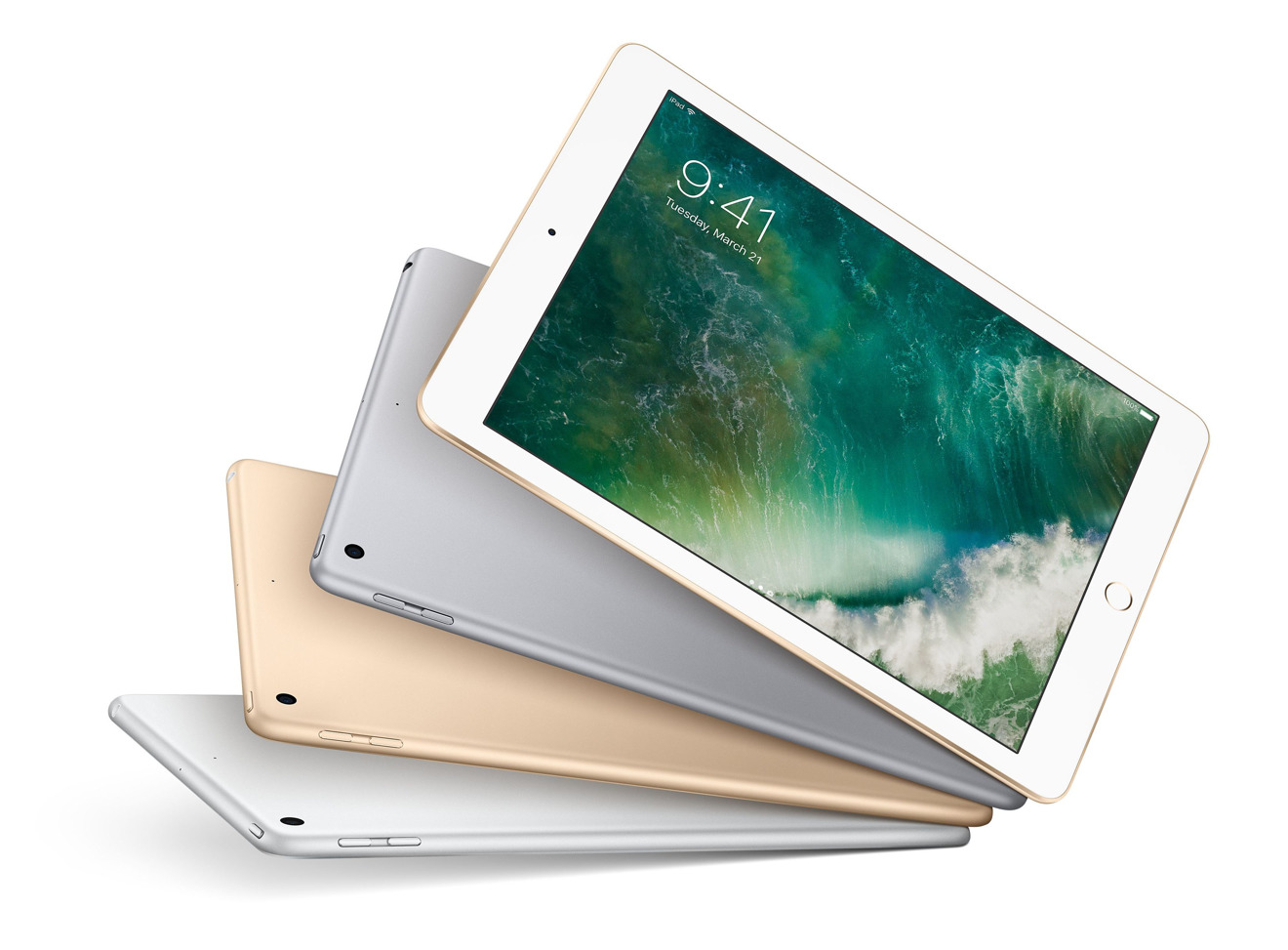 Apple iPad 2017 in Silver Space Gray and Gold