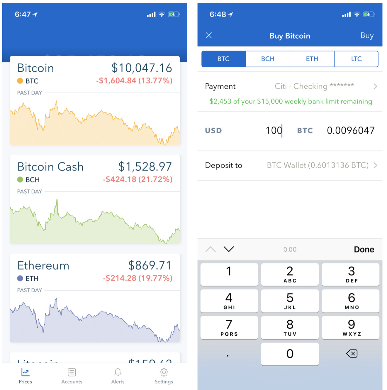 cost to sell crypto on coinbase