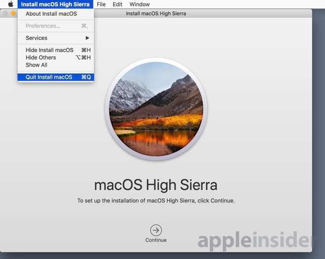 mac os high sierra installer