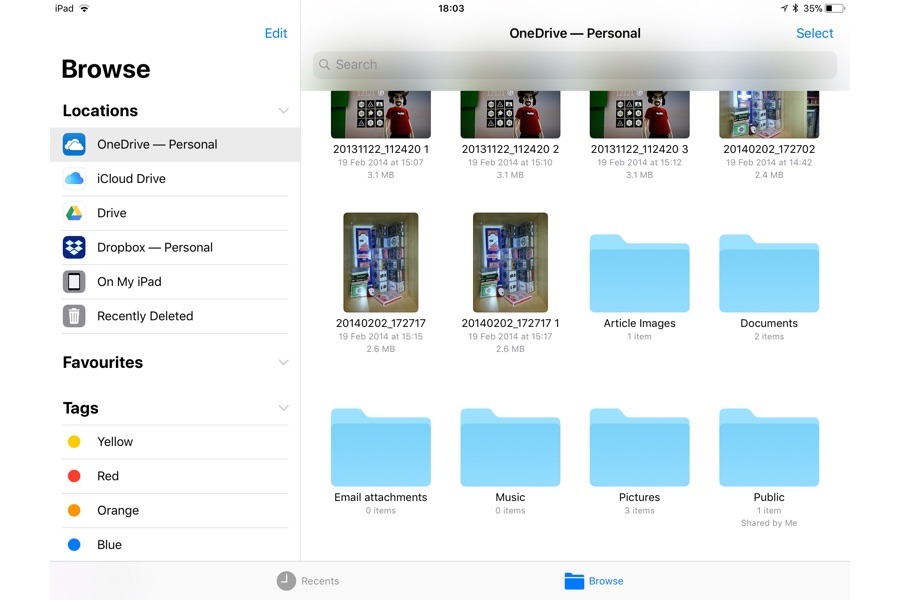 onedrive ios