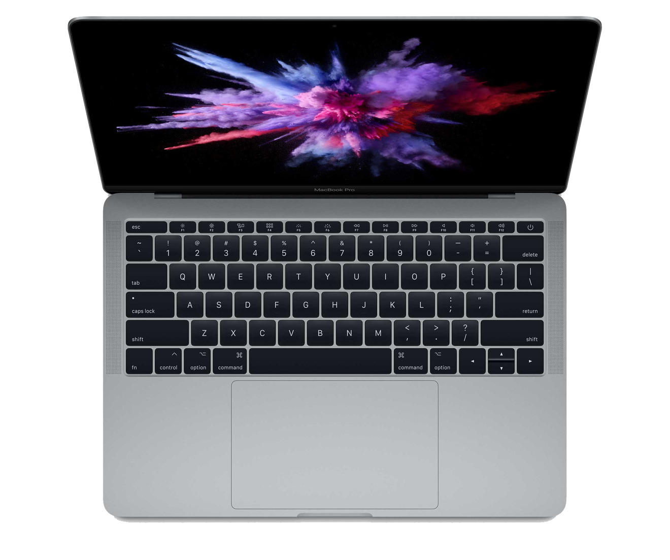 Apple 13 inch MacBook Pro with function keys in Space Gray