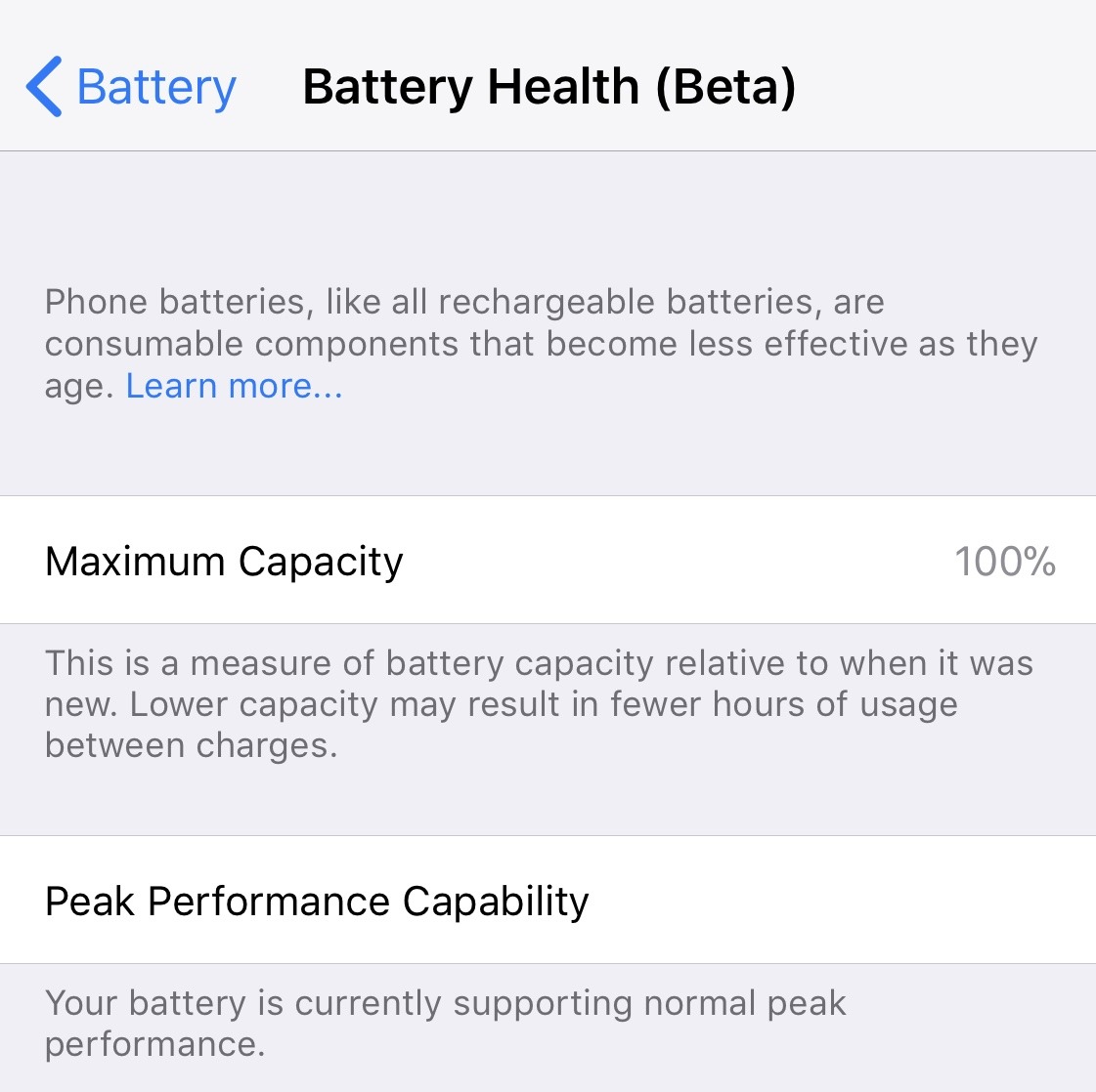 Battery health 3 1 0 1901 indian head