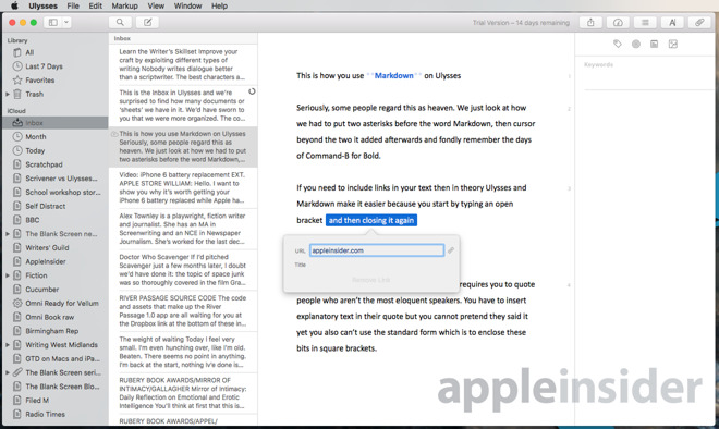 fiction writing software for mac