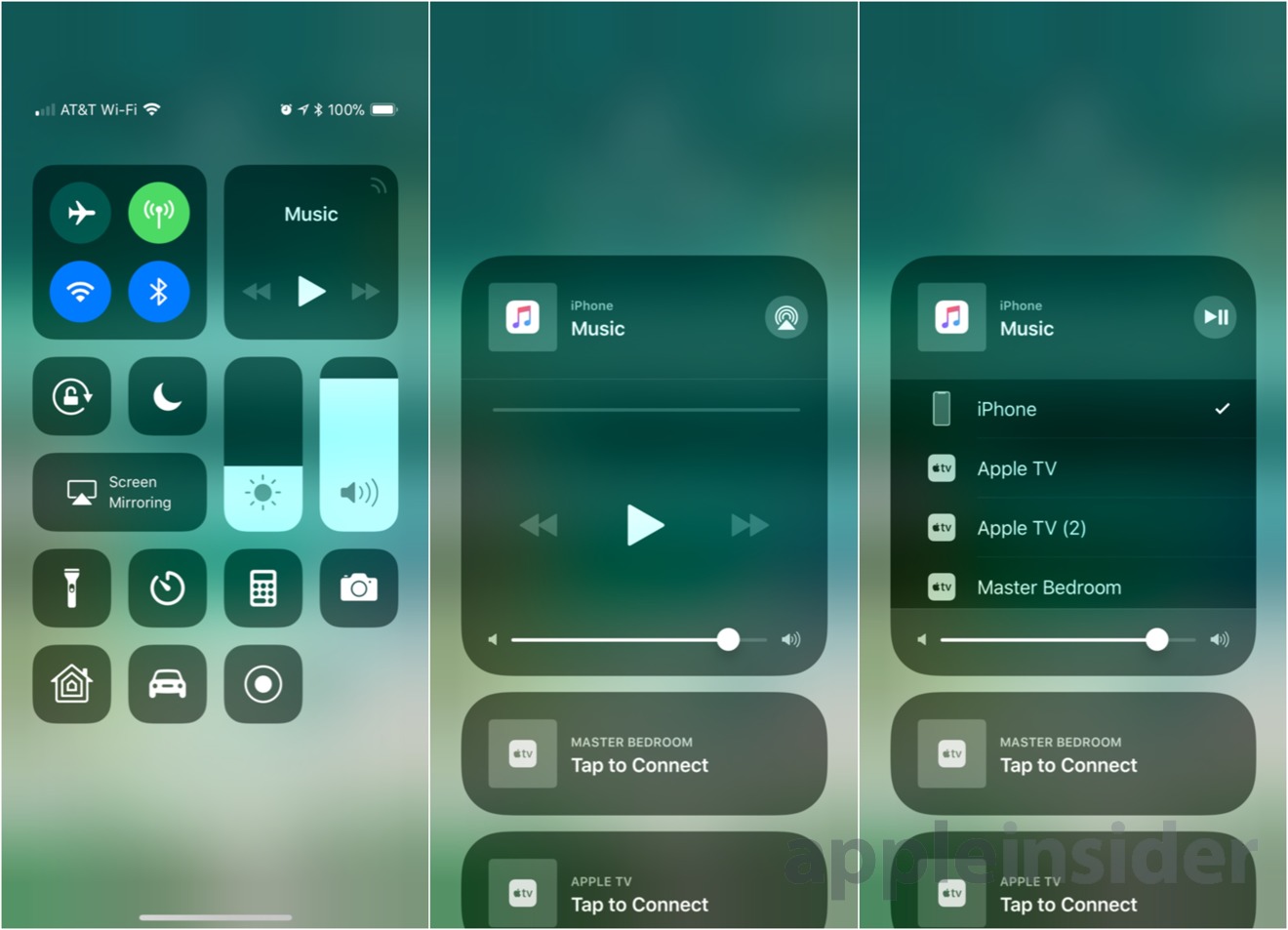 Reminder: Apple includes a tiny AirPlay toggle in iOS 11's Control Center  for iPhone and iPad