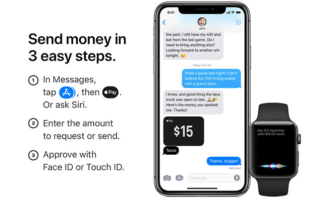 Apple Urges Users To Send Money To Friends With Apple Pay Cash - in its email promotion apple touts apple pay cash as a safe easy and fast method of sending and receiving money from other ios device owners