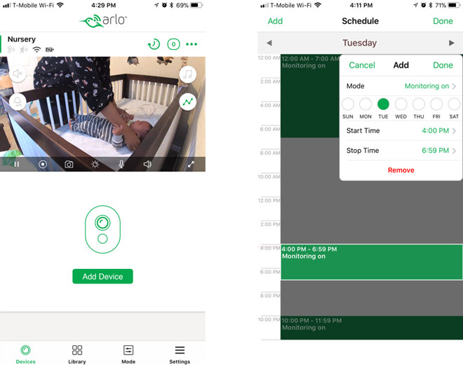 arlo baby app