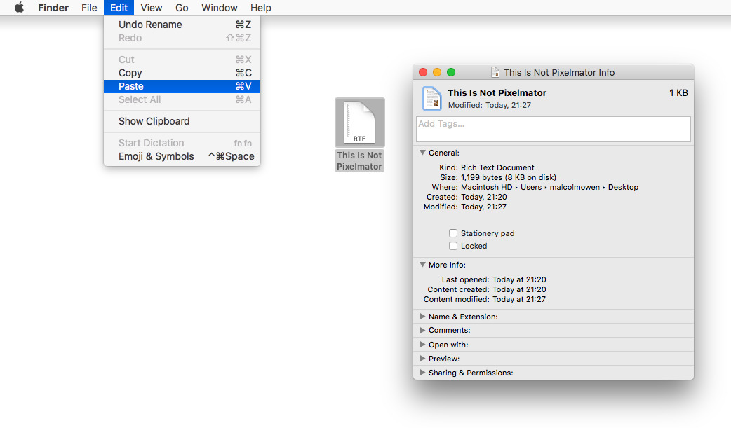 put photo library shortcut on mac desktop