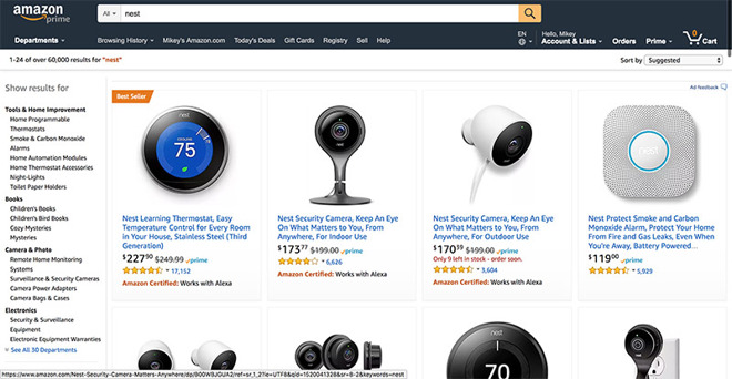 Nest products hot sale amazon