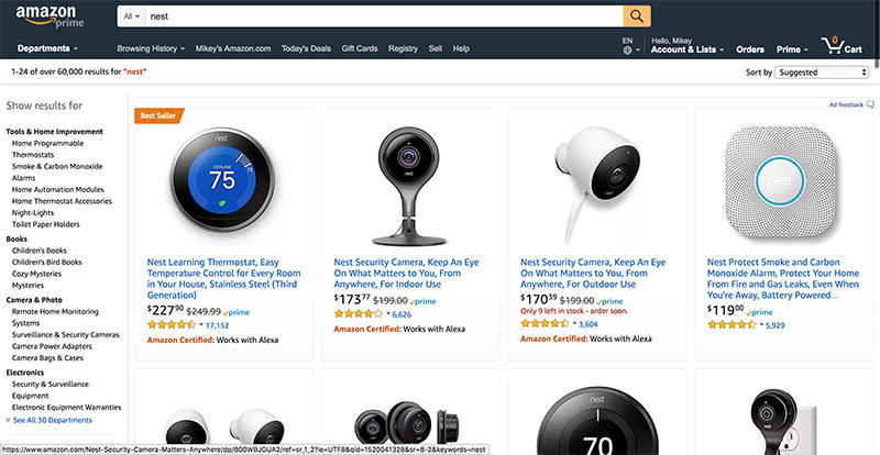 Er Nest et Amazon -produkt?