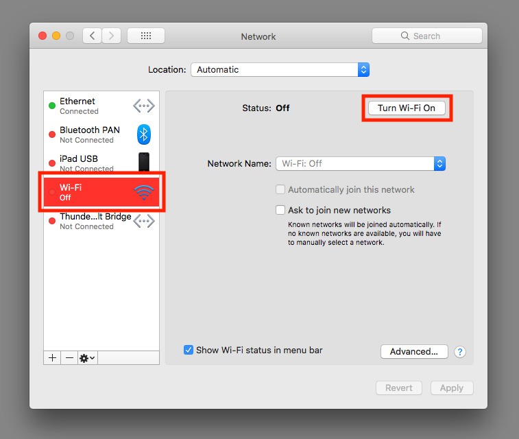 how to enable network access on mac for bluetooth