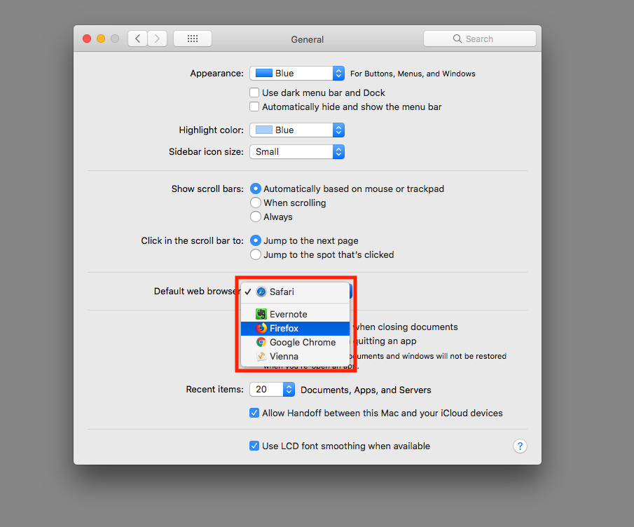 set default programs for certain file types mac