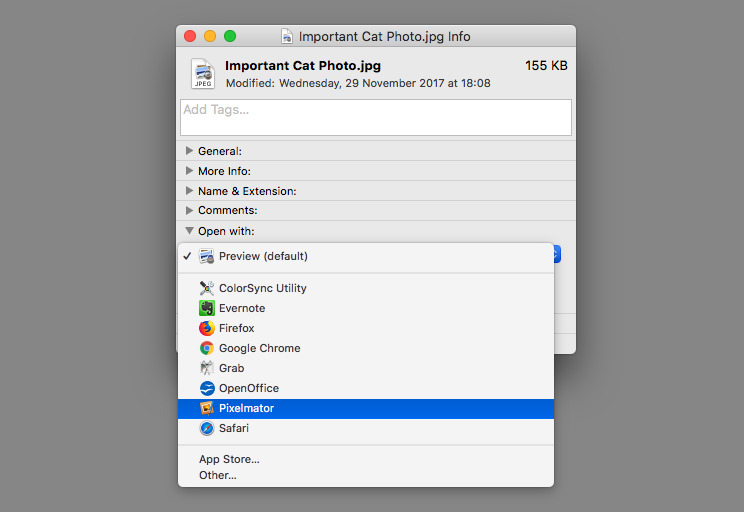 how to change default application to open pdf on mac