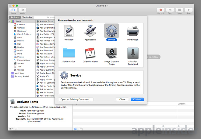 which shotcut for mac os 10.9.5