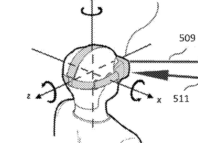 Image from an earlier Apple patent application for a VR headset