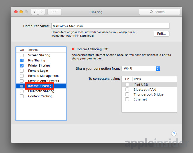 Parcel skranke Overfrakke How to extend your wireless network by turning a Mac into a Wi-Fi hotspot |  AppleInsider