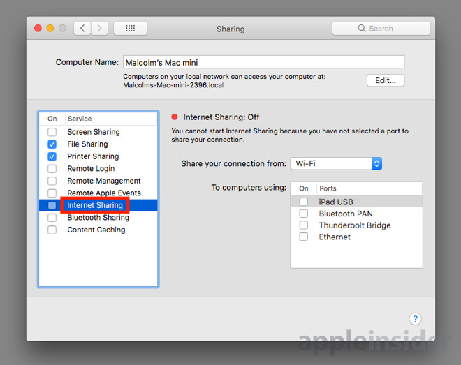 How To Extend Your Wireless Network By Turning A Mac Into A Wi Fi Hotspot Appleinsider