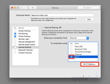 Parcel skranke Overfrakke How to extend your wireless network by turning a Mac into a Wi-Fi hotspot |  AppleInsider