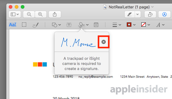 word for mac insert signature