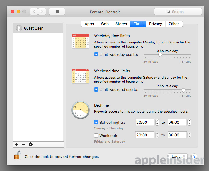 parental control on safari mac