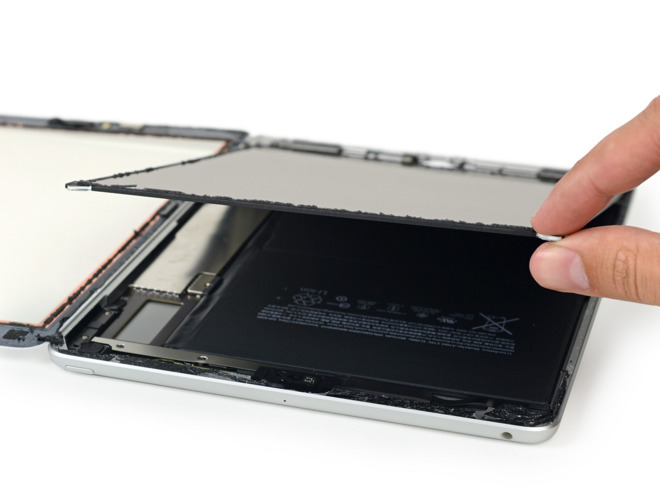 Disassembly of 2017 iPad by iFixit