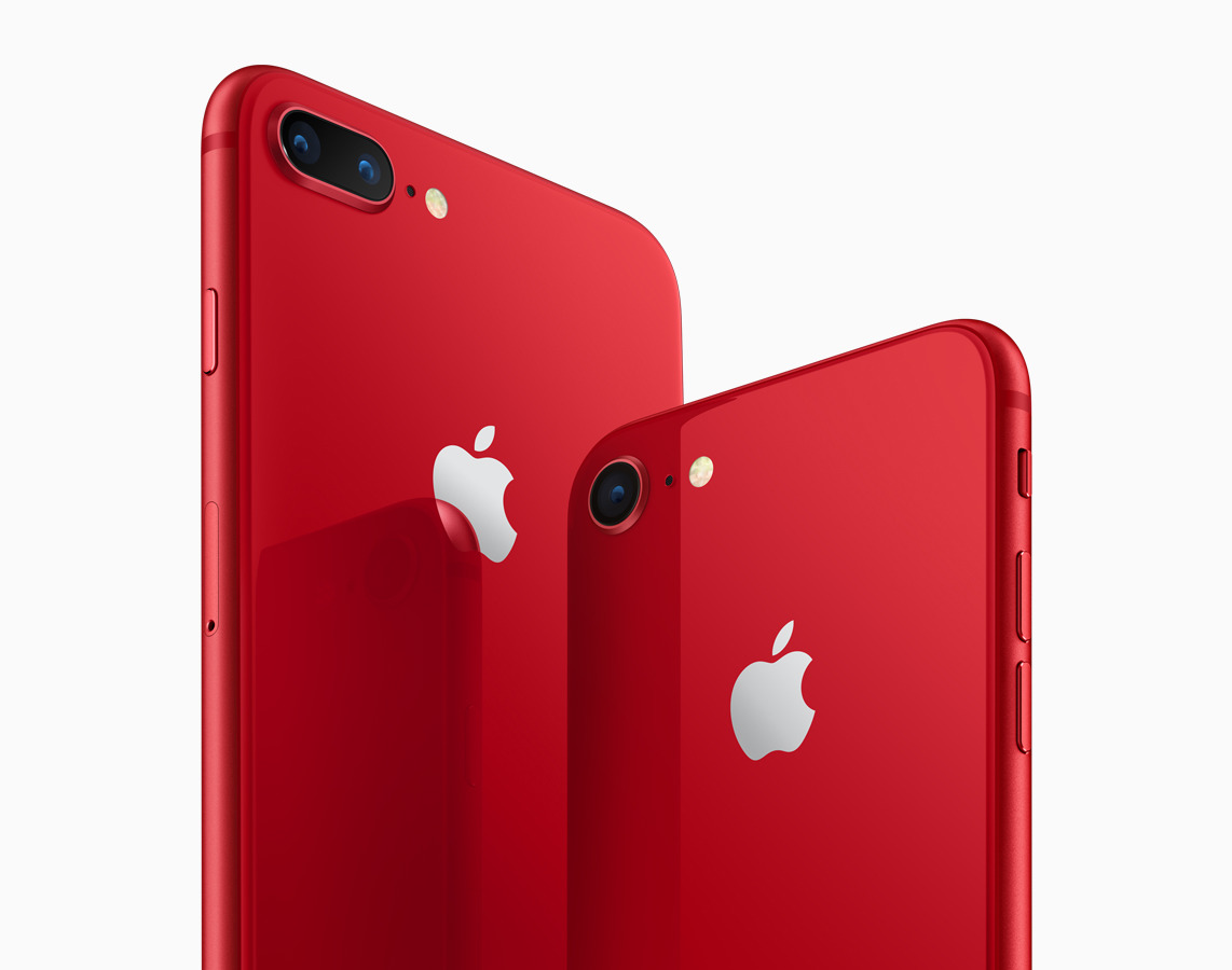 iPhone 8 and iPhone 8 Plus (PRODUCT)RED Special Edition ships on