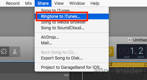 make a ringtone with garageband