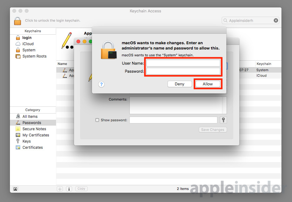 wifi password recovery mac os x