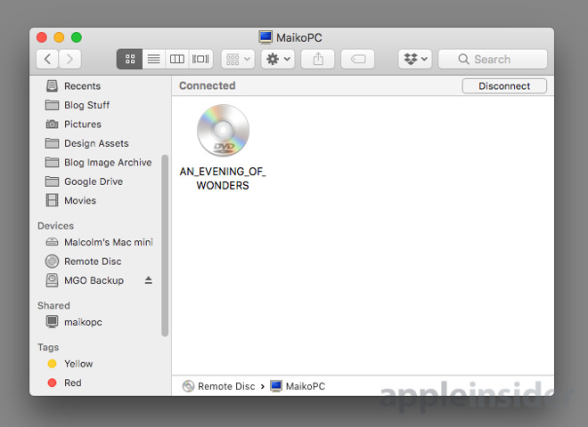 How To Use Another Computer S Dvd Drive Across A Network With Macos Remote Sharing Appleinsider