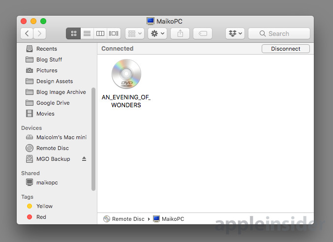 How To Use Another Computer S Dvd Drive Across A Network With Macos Remote Sharing Appleinsider