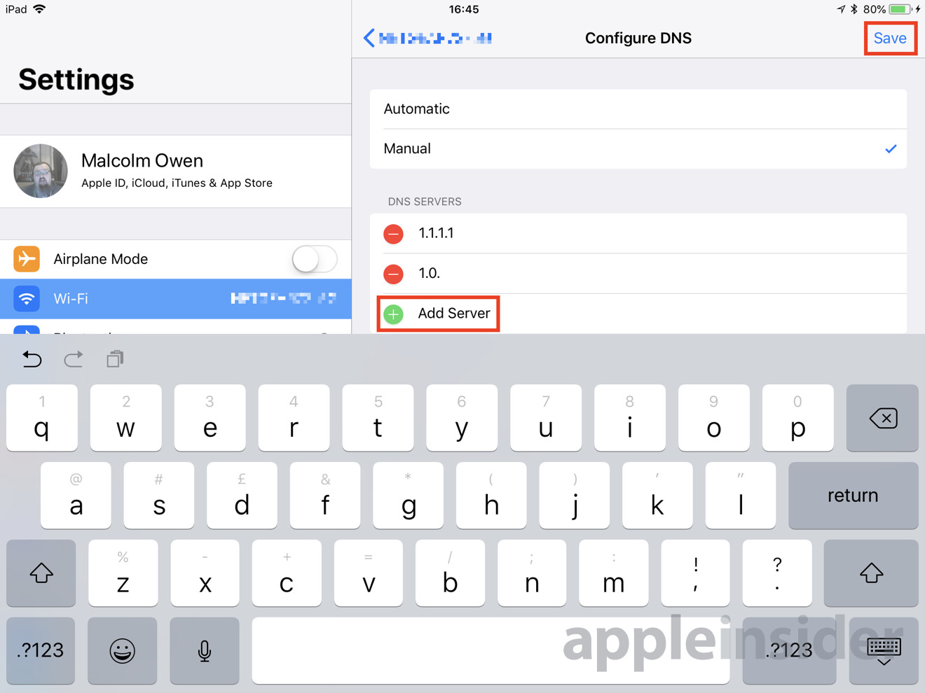 Eigenlijk Harnas Tientallen How to change the DNS server used by your iPhone and iPad | AppleInsider