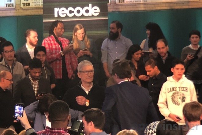 Tim Cook at the Field Trip event in Chicago in March 2018