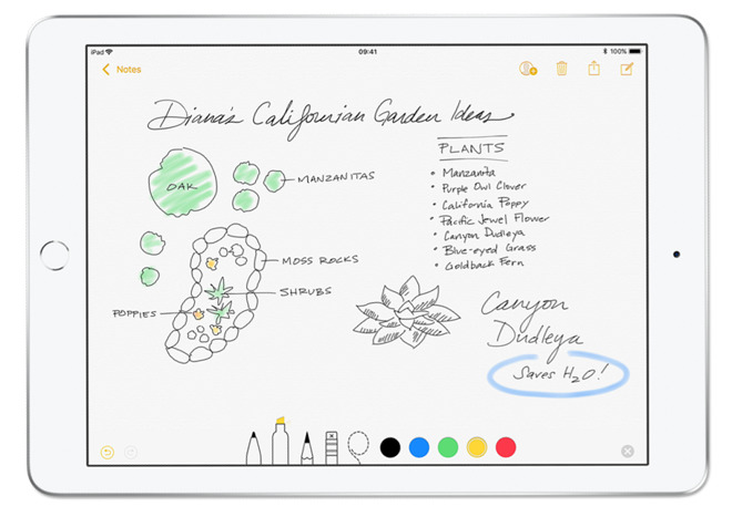 iPad with Apple Pencil support