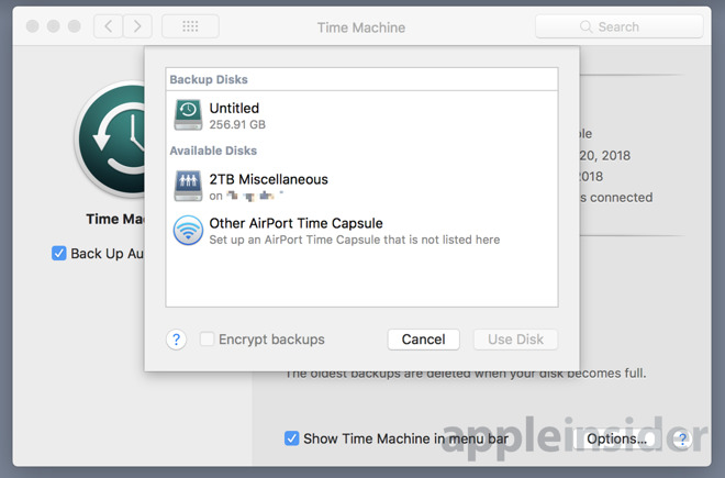 time machine backup mac