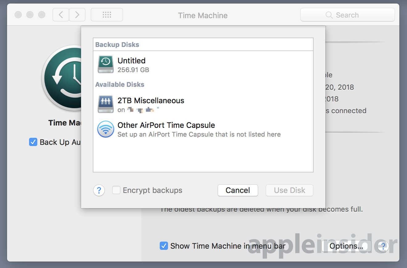 how to backup to time machine on mac