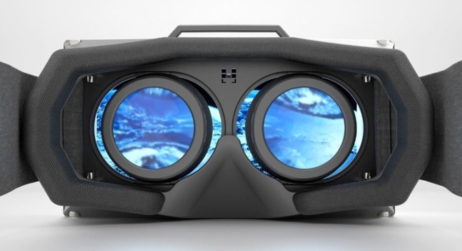 VR headset lens view