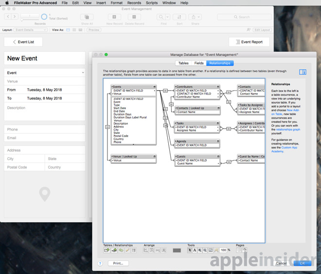 difference between filemaker pro and filemaker pro advanced