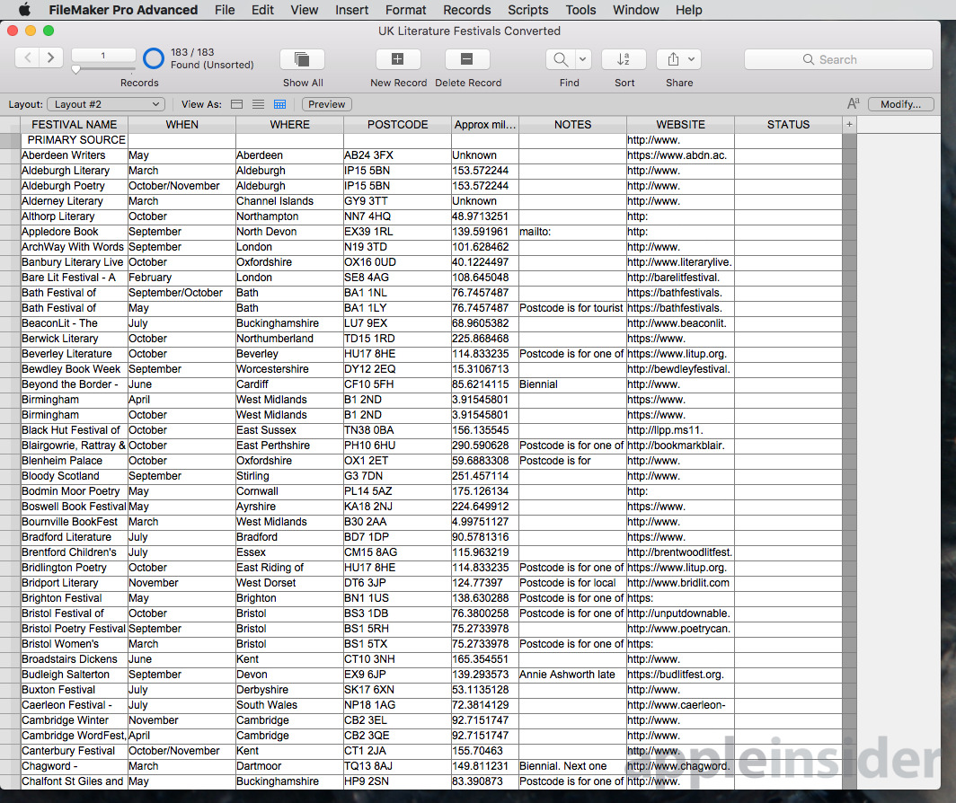 convert filemaker pro to excel