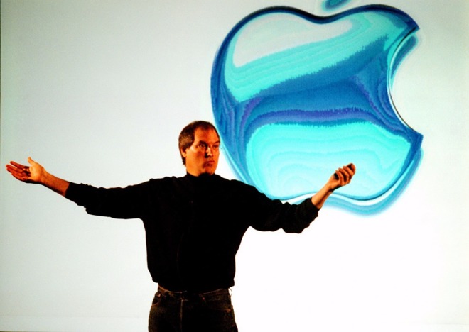 Steve Jobs unveiling the Apple Store at Tyson's Corner Mall in Virginia