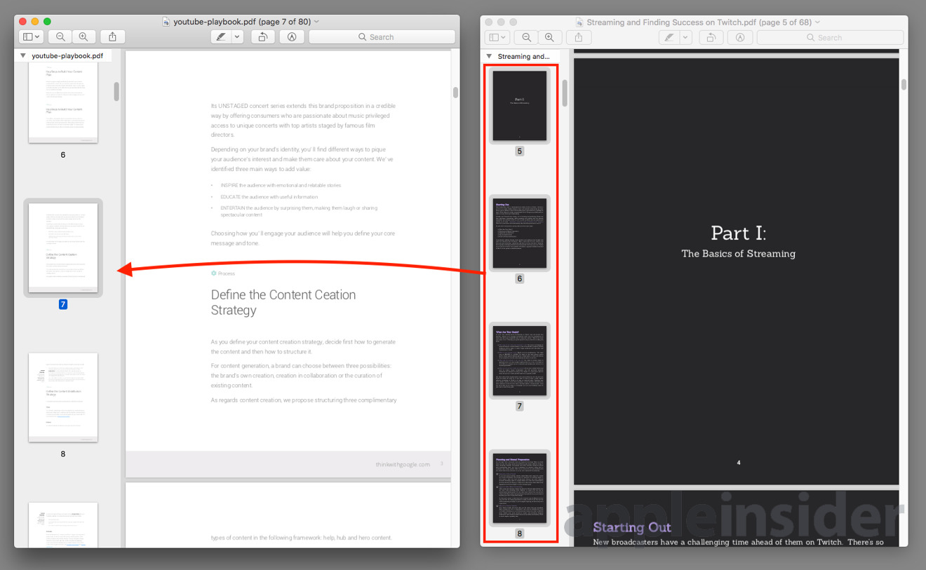 check for similarity in tow pdf files in mac