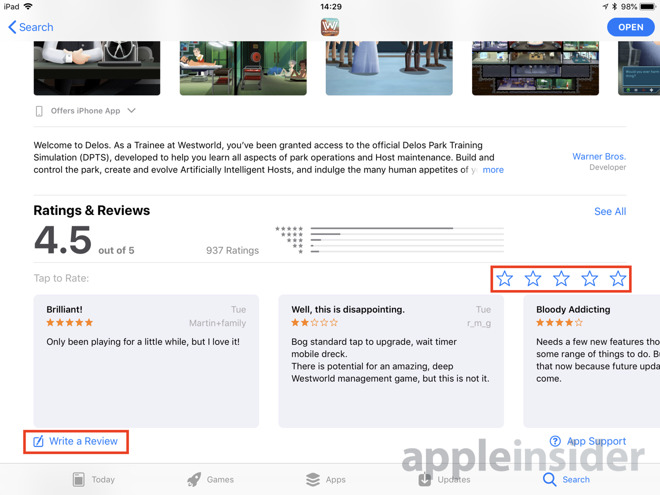 App Store Review iOS
