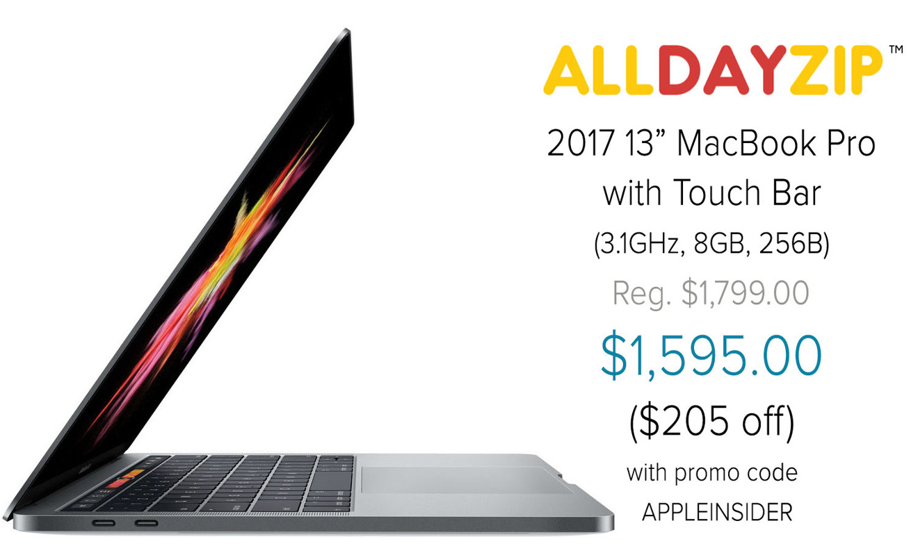 Apple Mid 2017 13 inch MacBook Pro with TouchBar on sale