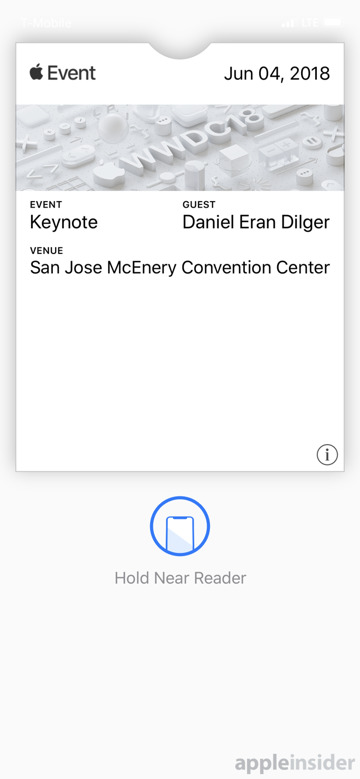 Apple's WWDC 2018 pass pairs NFC with Face ID & Touch ID for access